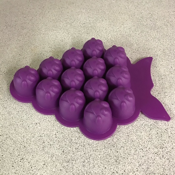 Vintage 90s jello jigglers mold mould happy face grapes kitchen - Picture 7 of 7